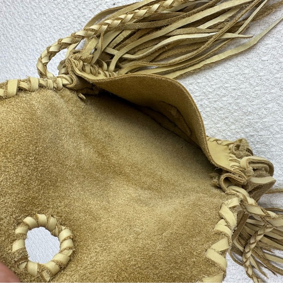 Hand Made! Deer Hide Leather Crossbody Bag - Picture 9 of 10